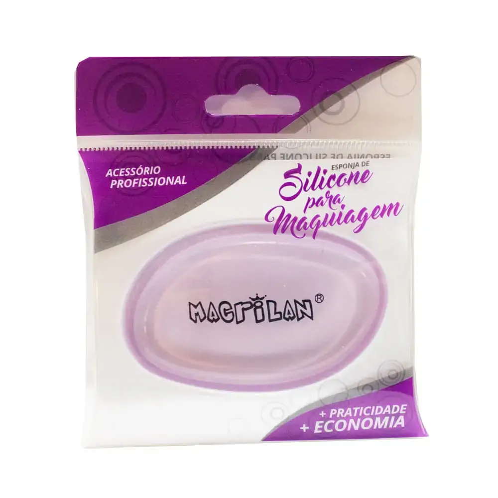 Esponja P/maquiagem Macrilan Silicone Ref:ej400 1un