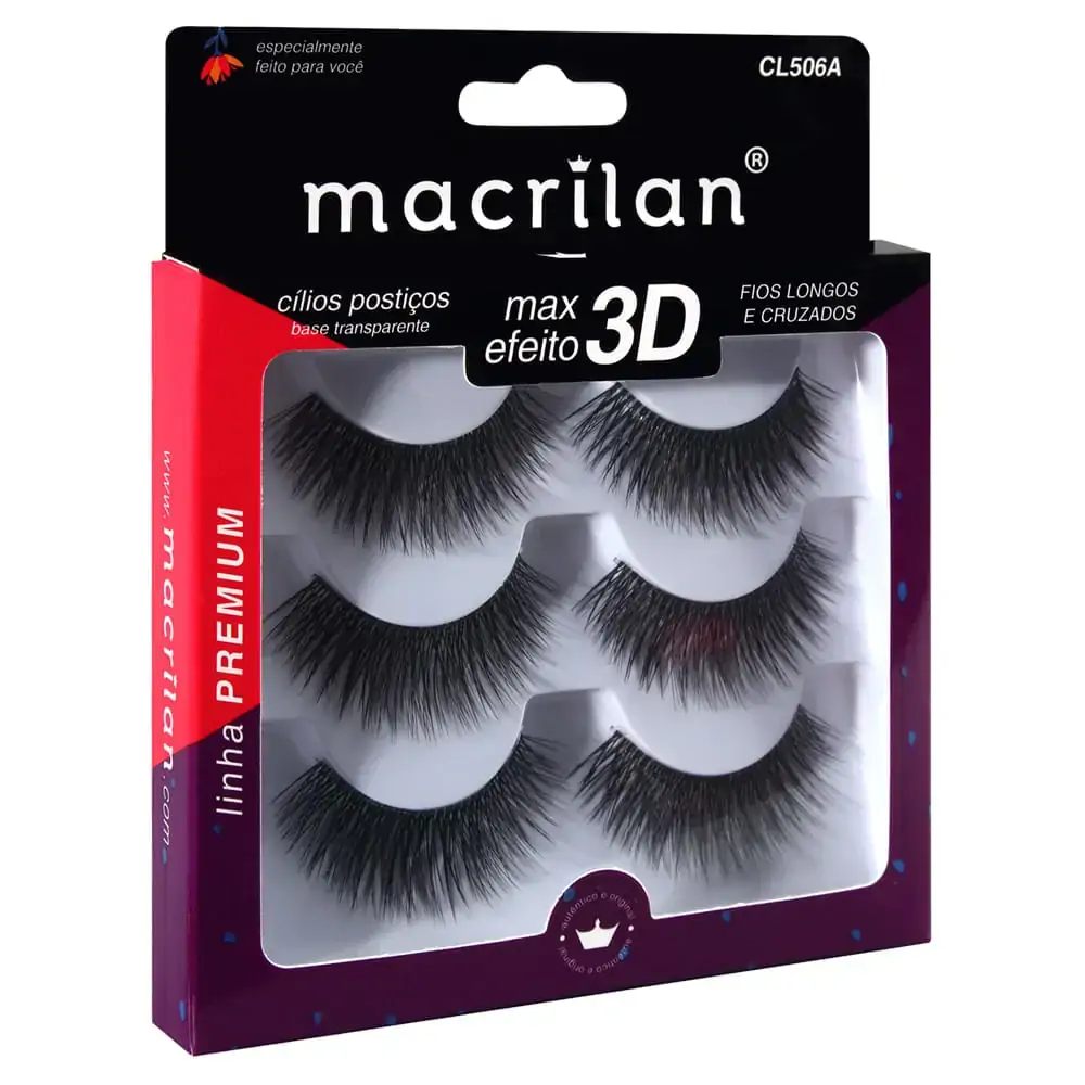Cilios Post Cl506a Cruz/long 3pares Macrilan