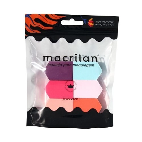 Sexteto De Esponjas Para Maquiagem Macrilan Ep04,