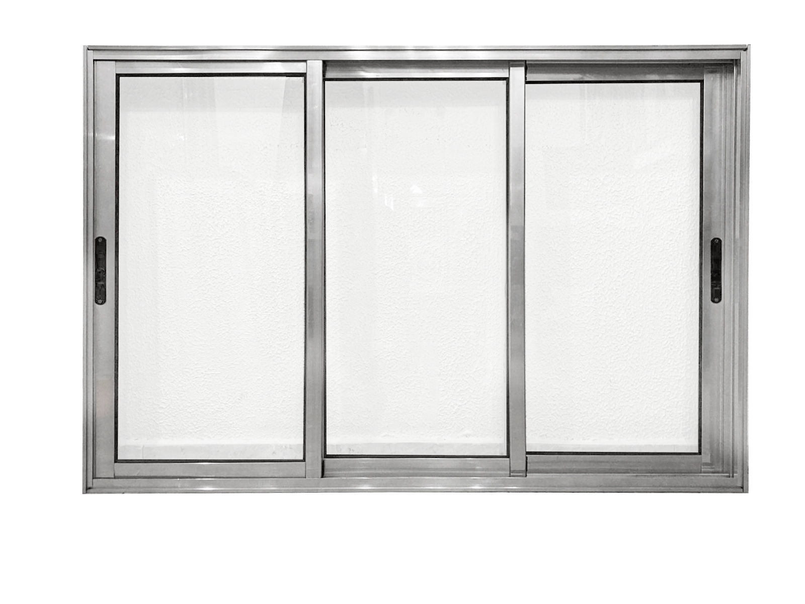 Vitro De Aluminio 3 Planos Móveis Sem Grade Linha Premium Brilhante