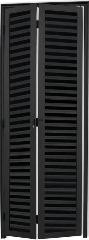 Porta De Aluminio Camarão Palheta C/trinco Linha Premium Brilhante