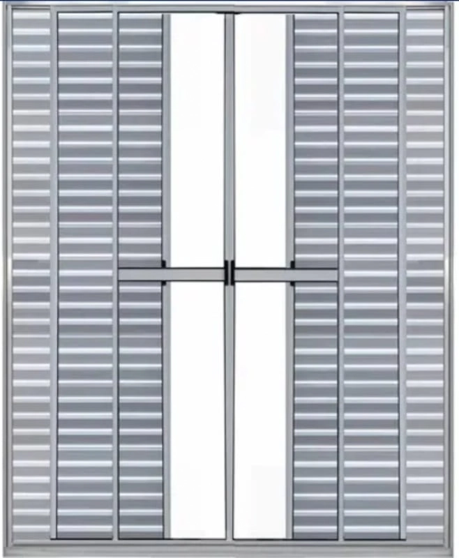 Porta Balcão 6 Folhas Com Trinco 2,10 X 2,00 Cor Brilhante Linha Econ