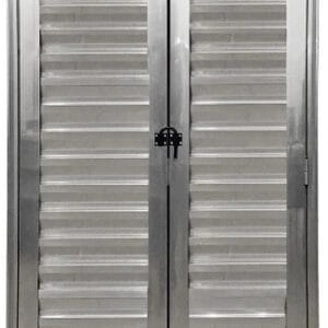 Porta De Aluminio Camarão Palheta C/trinco Linha Premium Brilhante