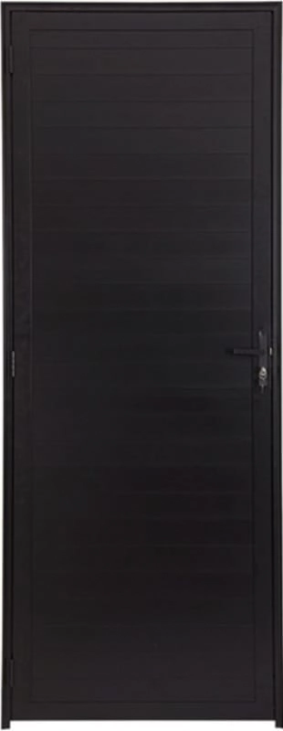 Porta De Aluminio Lambril Linha Premium Preto