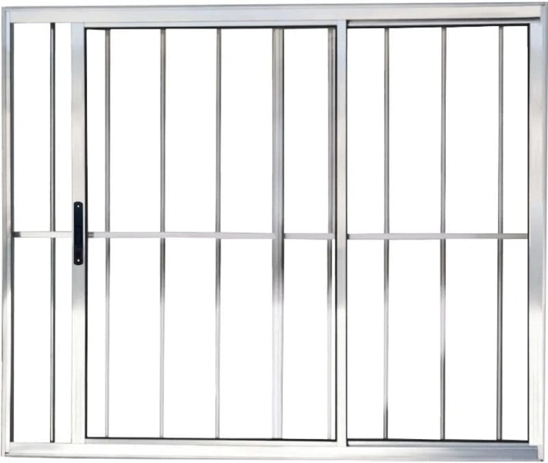 Vitro De Aluminio 2 Folhas Com Grade Linha Premium Brilhante