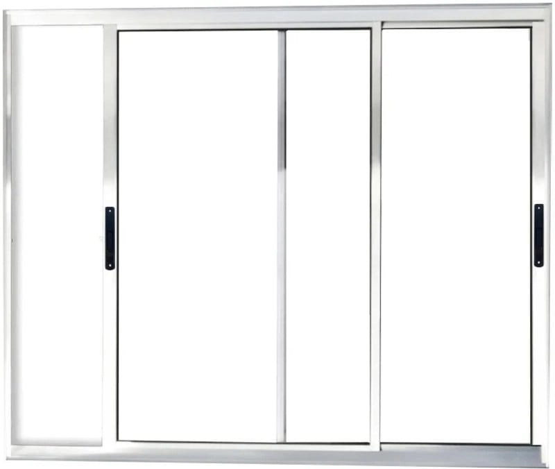 Vitro De Aluminio 2 Folhas Móveis Sem Grade Linha Premium Brilhante