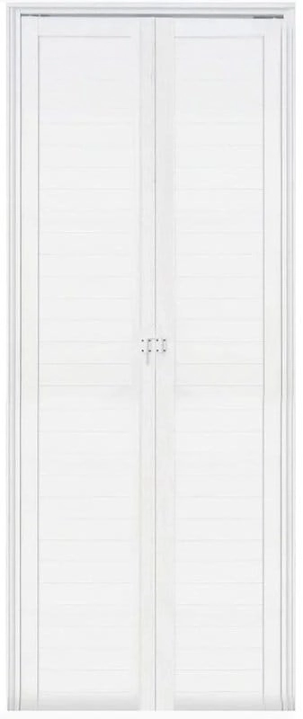 Porta De Aluminio Camarão Lambril Com Trinco Linha Premium Branco