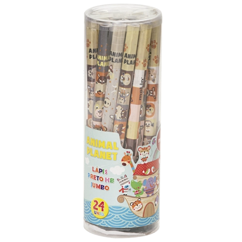 Lápis Preto Jumbo Animal Planet Copo / 24