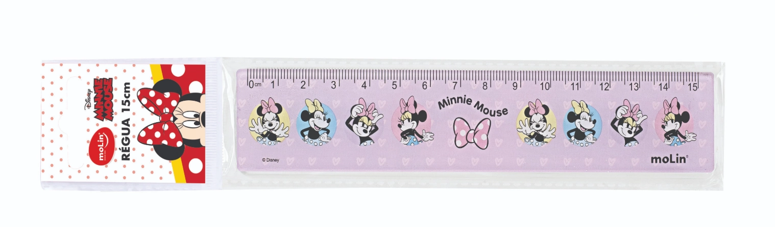 Regua Molin Minnie 15cm 22426