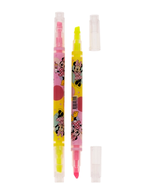 Marca Texto Rosa/verde Neon C/2 Pontas Molin