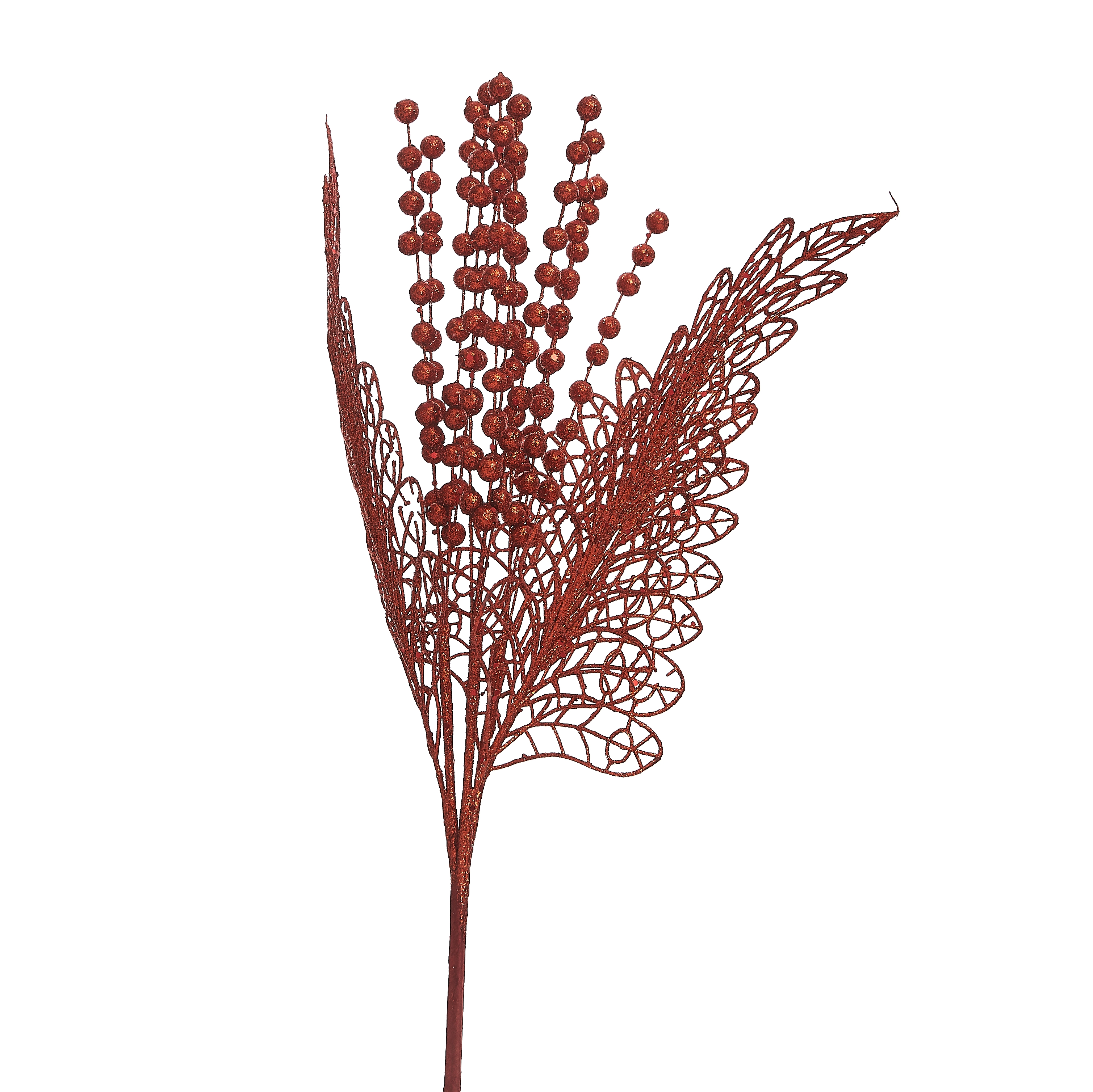 Haste Folhas Bolinhas 51cm 12696vm Bela Flor