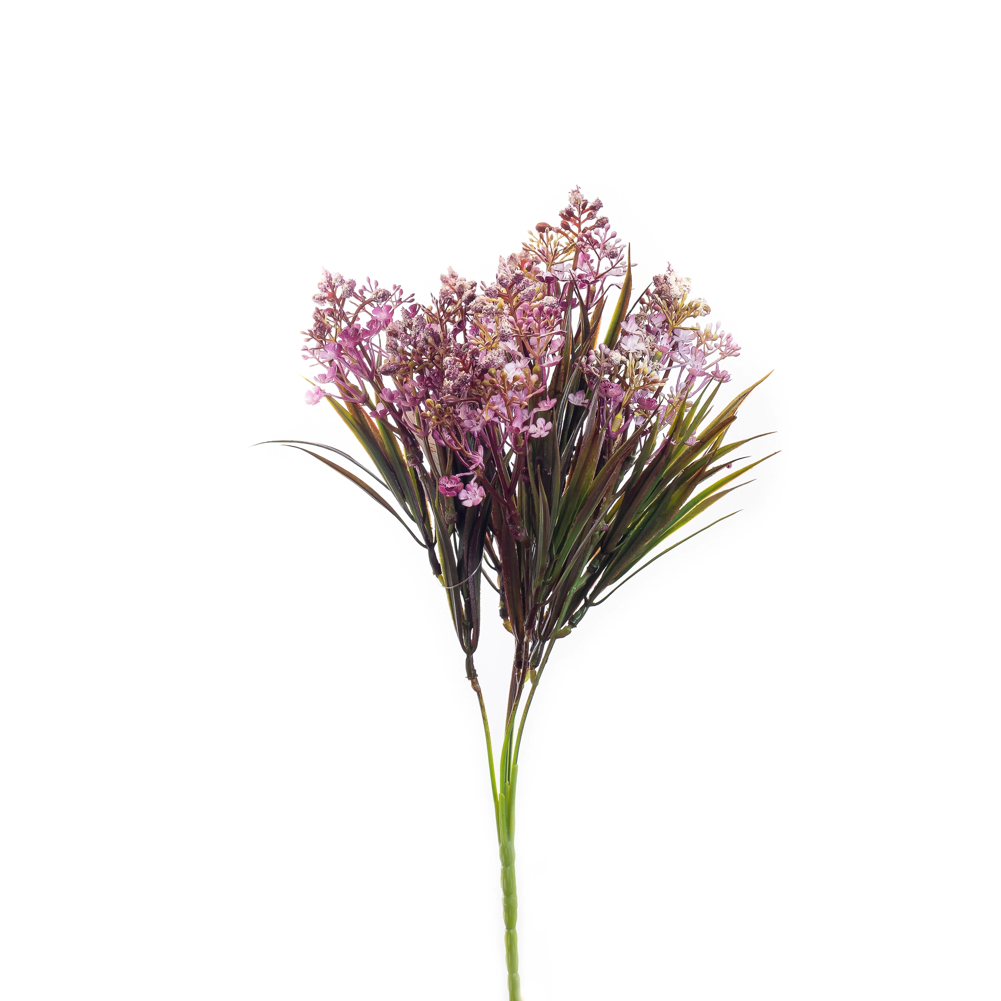 Buque Flores Campo Lilas X5 32cm 208ll Bela Flor