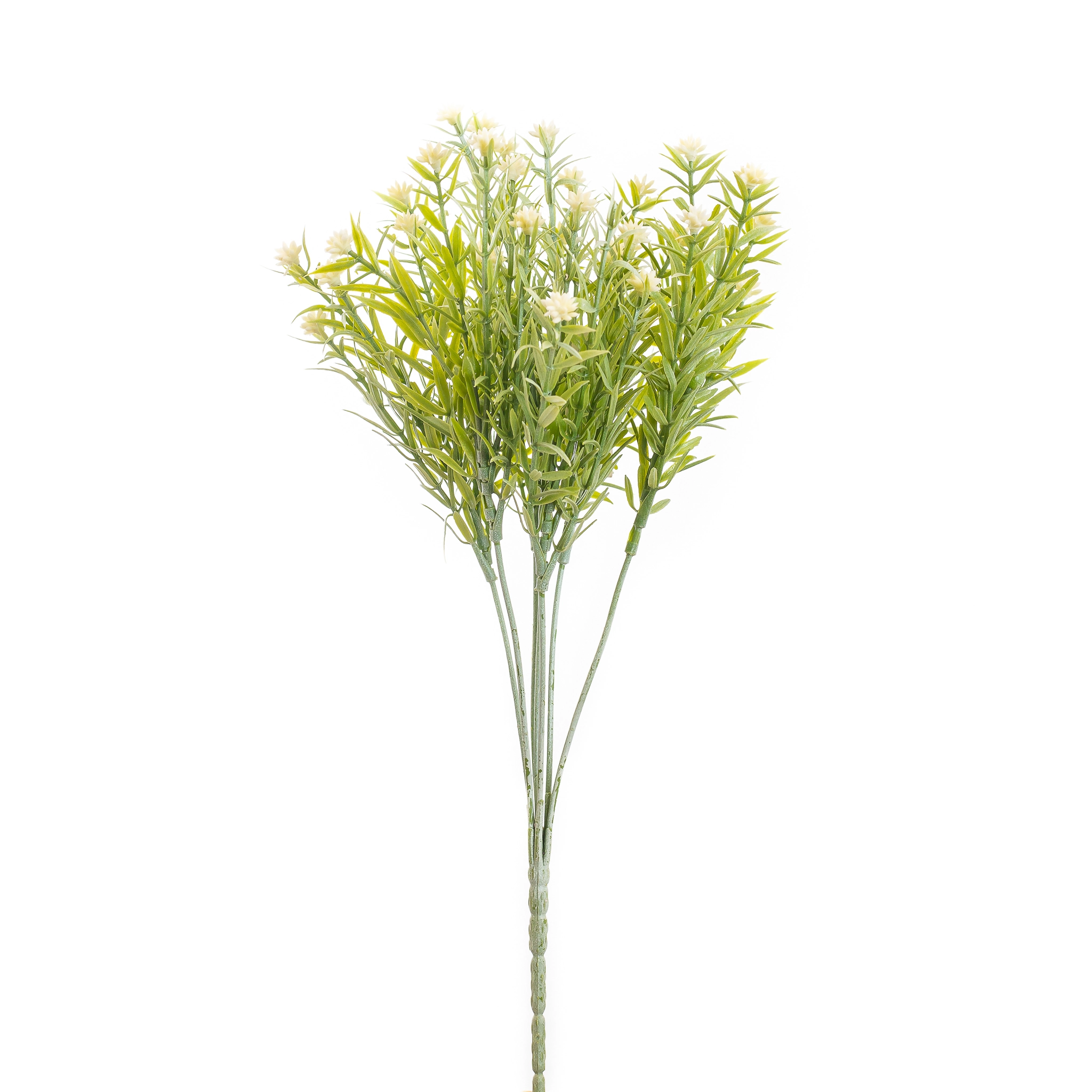 Buque Mini Flores Branca X7 33cm 212br Bela Flor