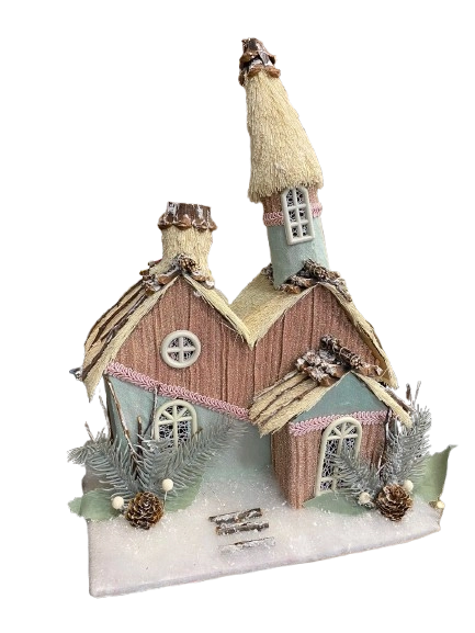 Enfeite Casa Natal C Lux 26x17x38cm Ta211085b Bela Flor