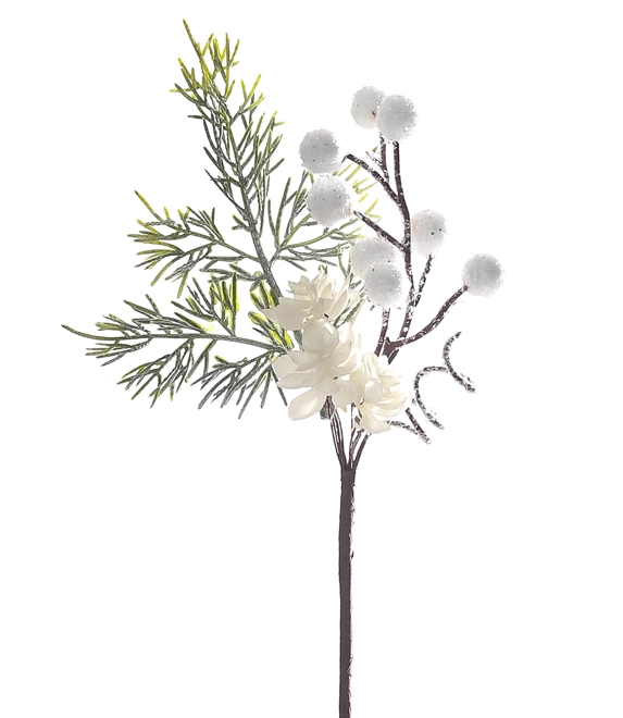 Pick Natal Flor Decor 20cm 15777 Bela Flor