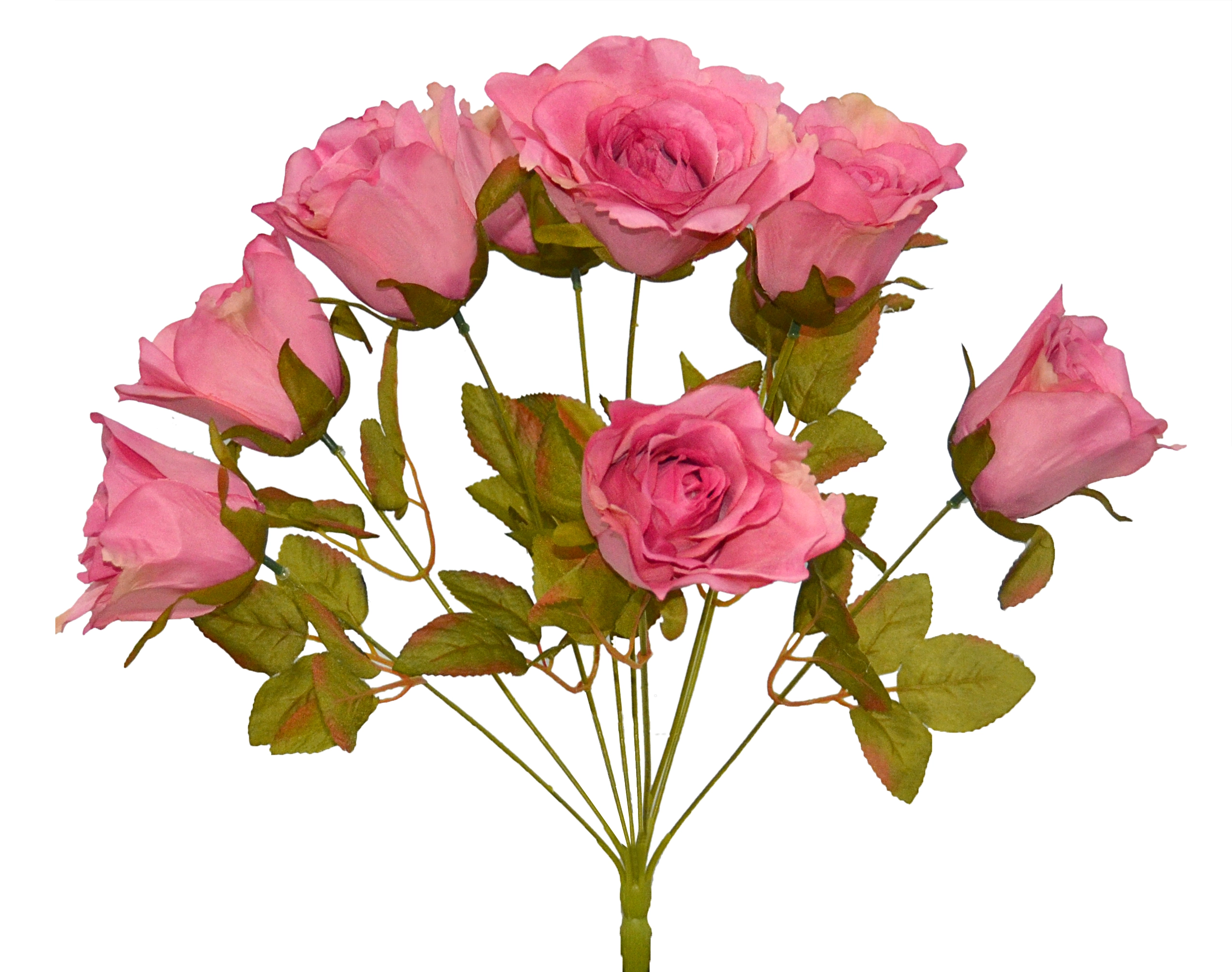 Buque Rosa Outonada X9 45cm Bf5057rs Bela Flor