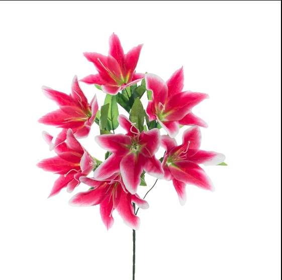 Buque Lirio X7 50cm Bf4925 Bela Flor