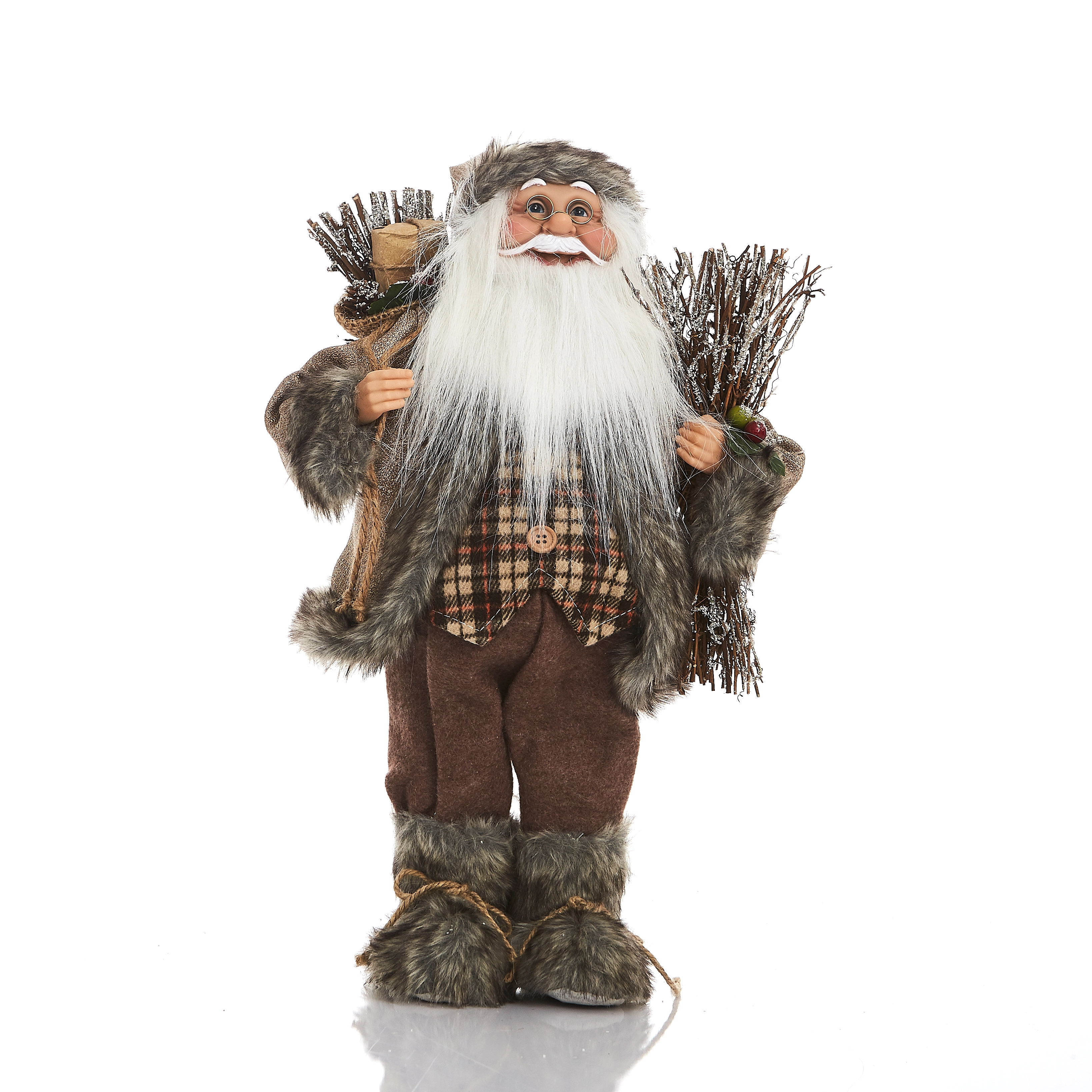 Papai Noel Lenhador 45cm 14305 Bf