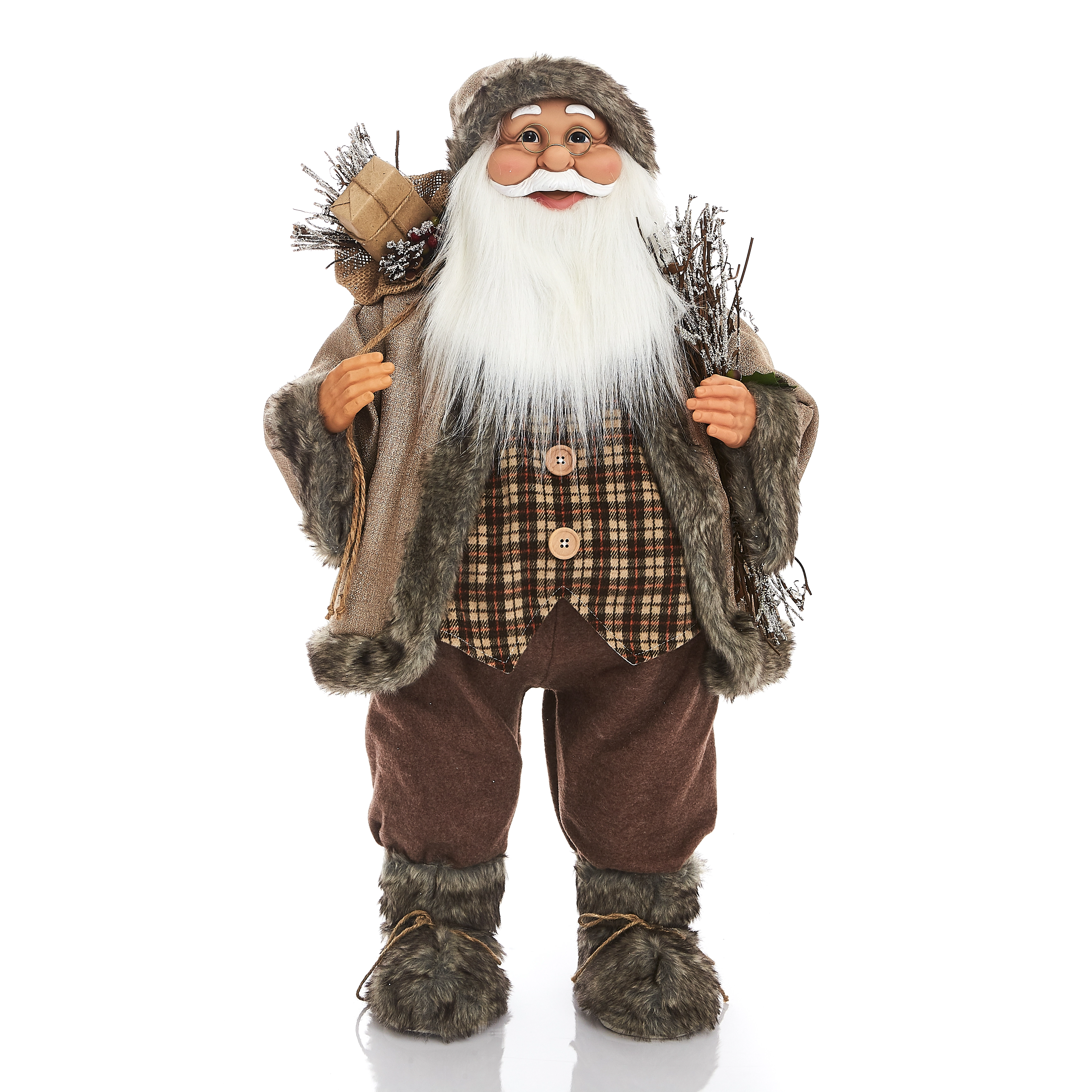 Papai Noel Lenhador 80cm 14307 Bf