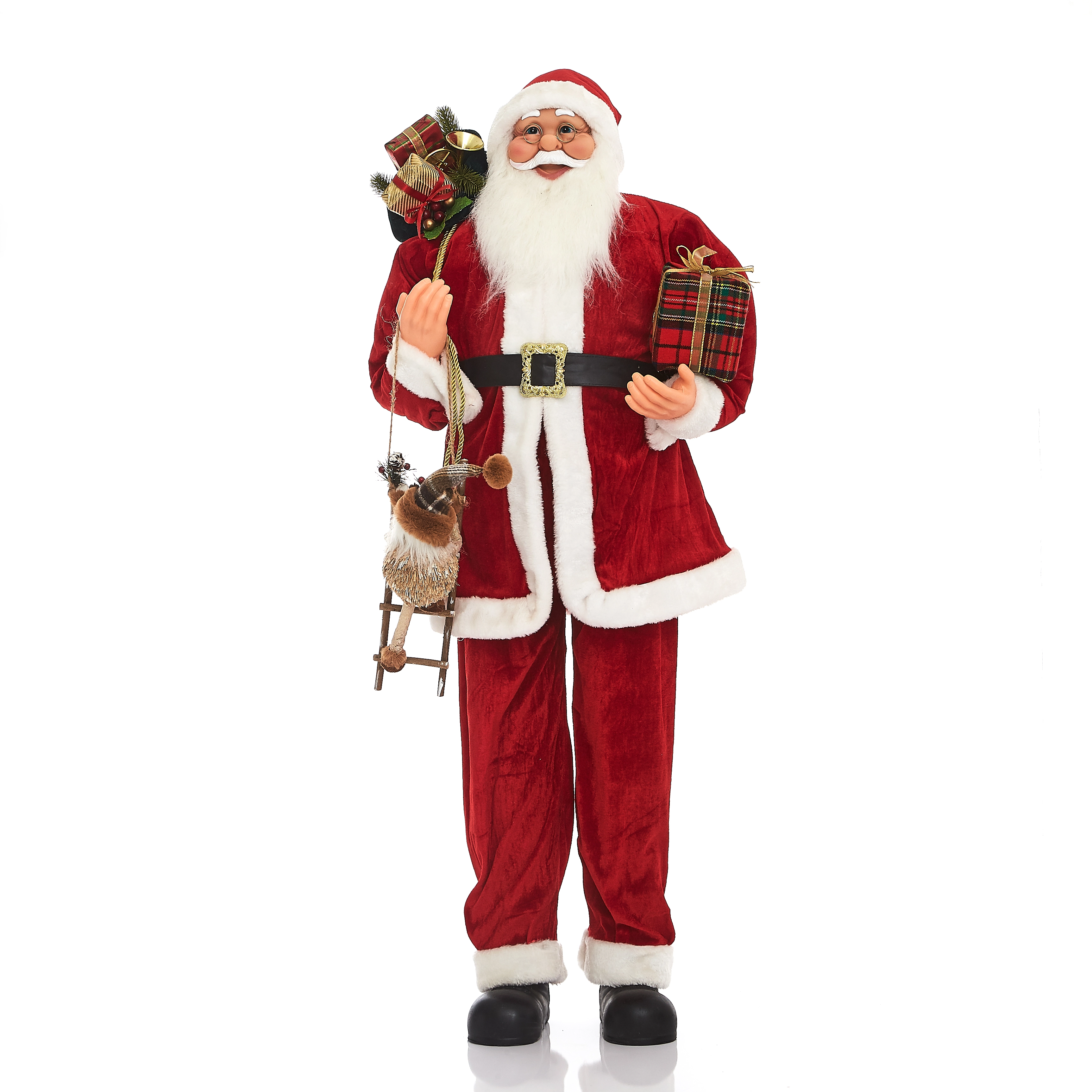 Enfeite Noel Escada De Madeira 10x10x31 14396 Bf