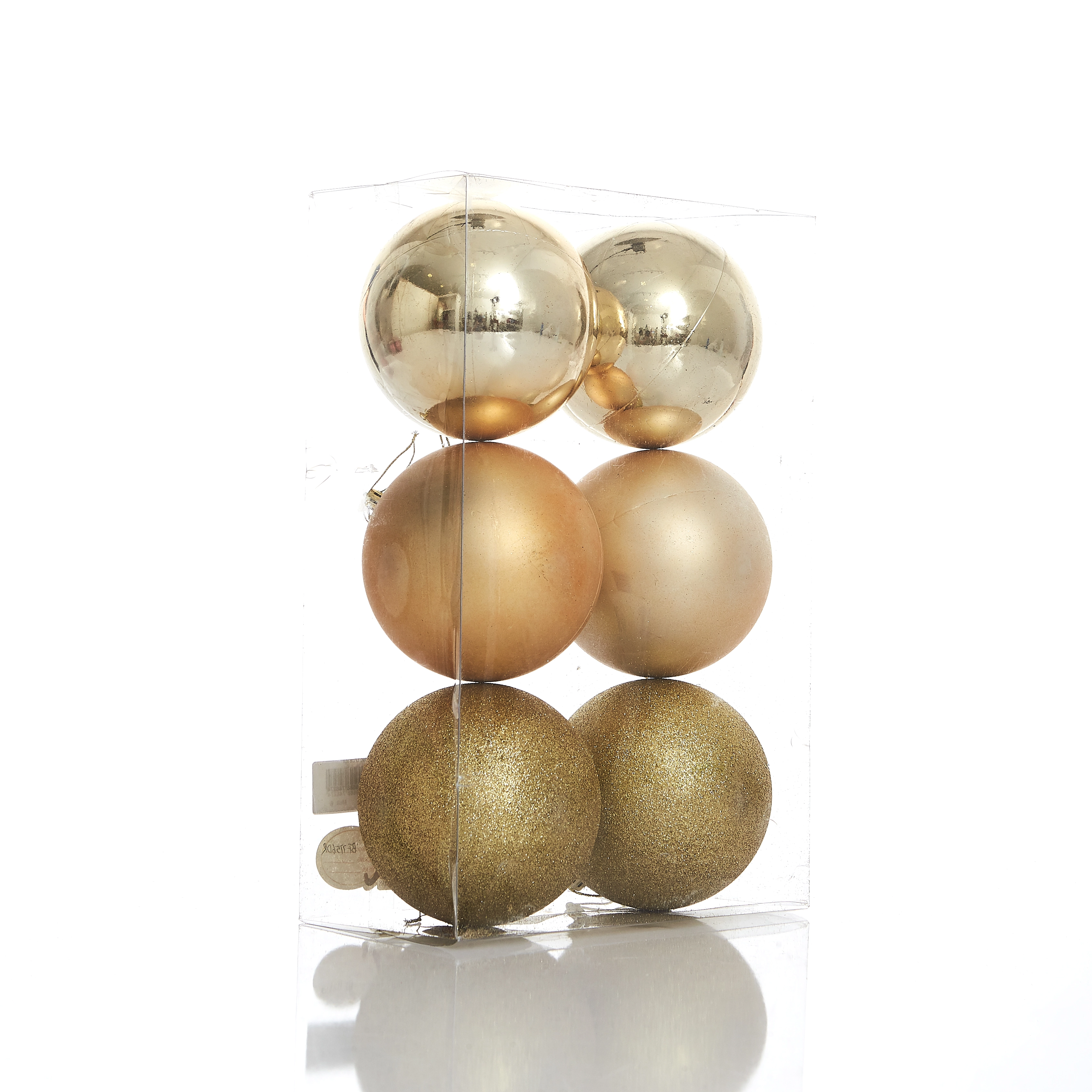Bola Pvc X6 12cm Dourado Bf7756dr Bf