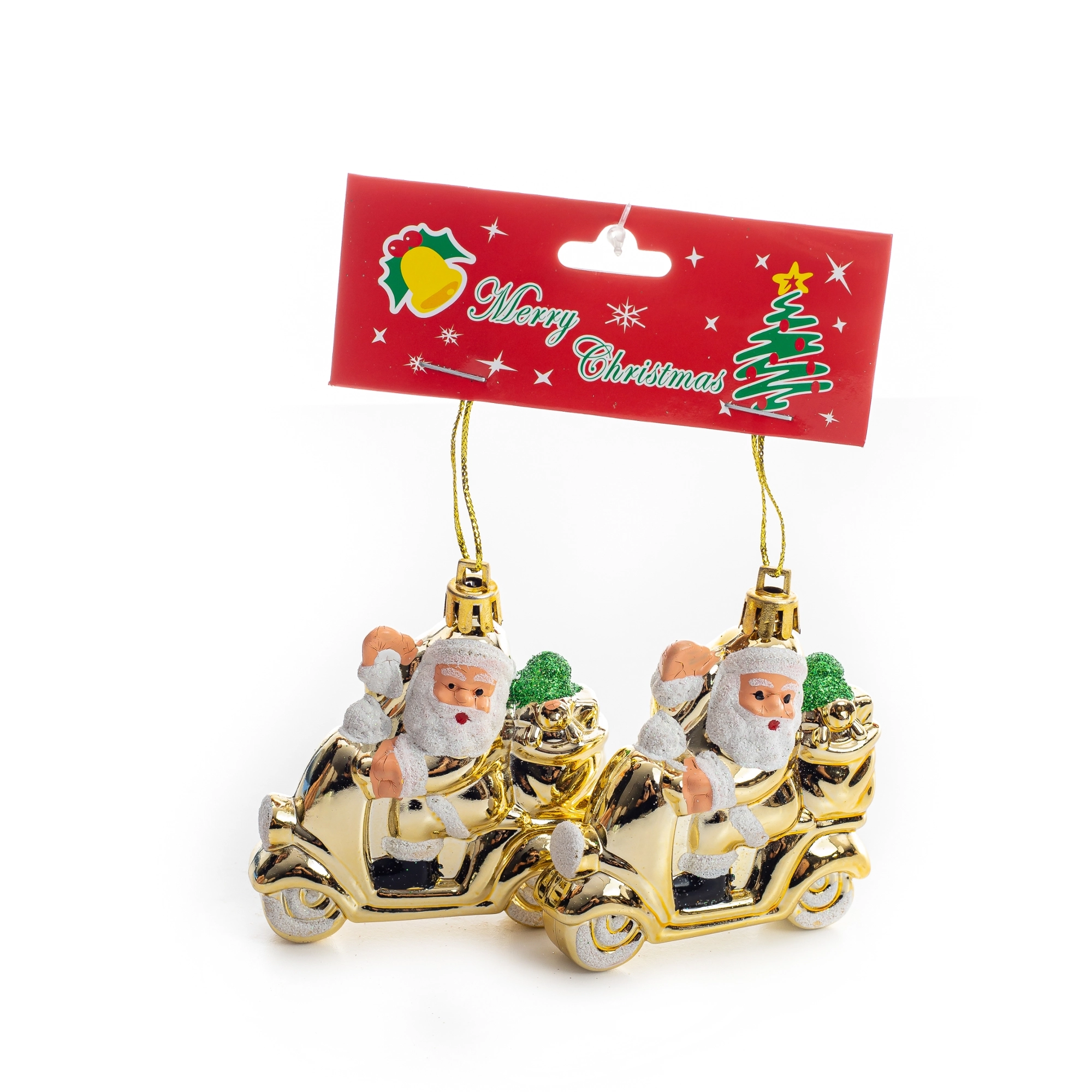 Penduricalho Noel Kit X2 10cm Dourado 15469dr Bela Flor