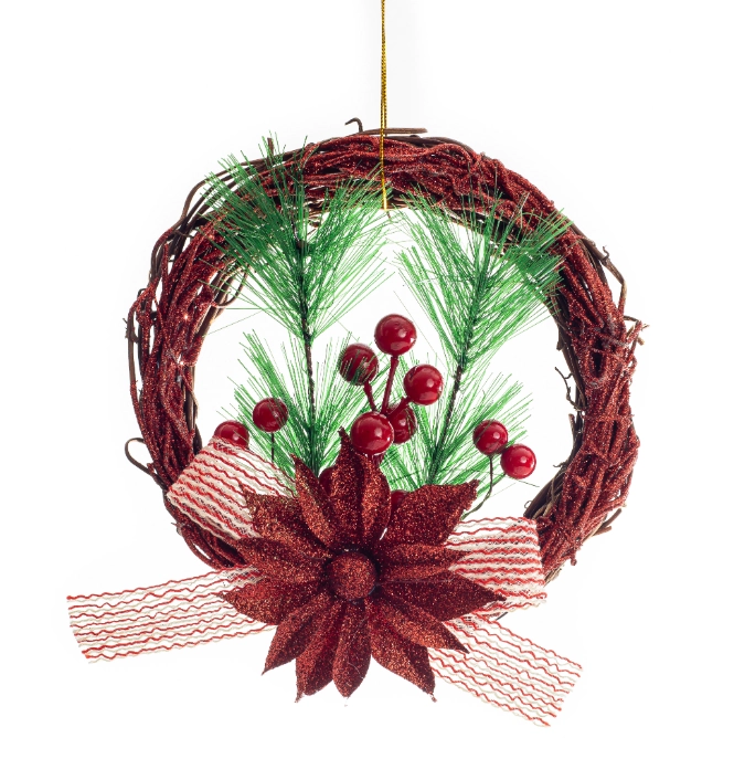 Guirlanda Natal Decor 20cm Vermelho 15481vm Bf
