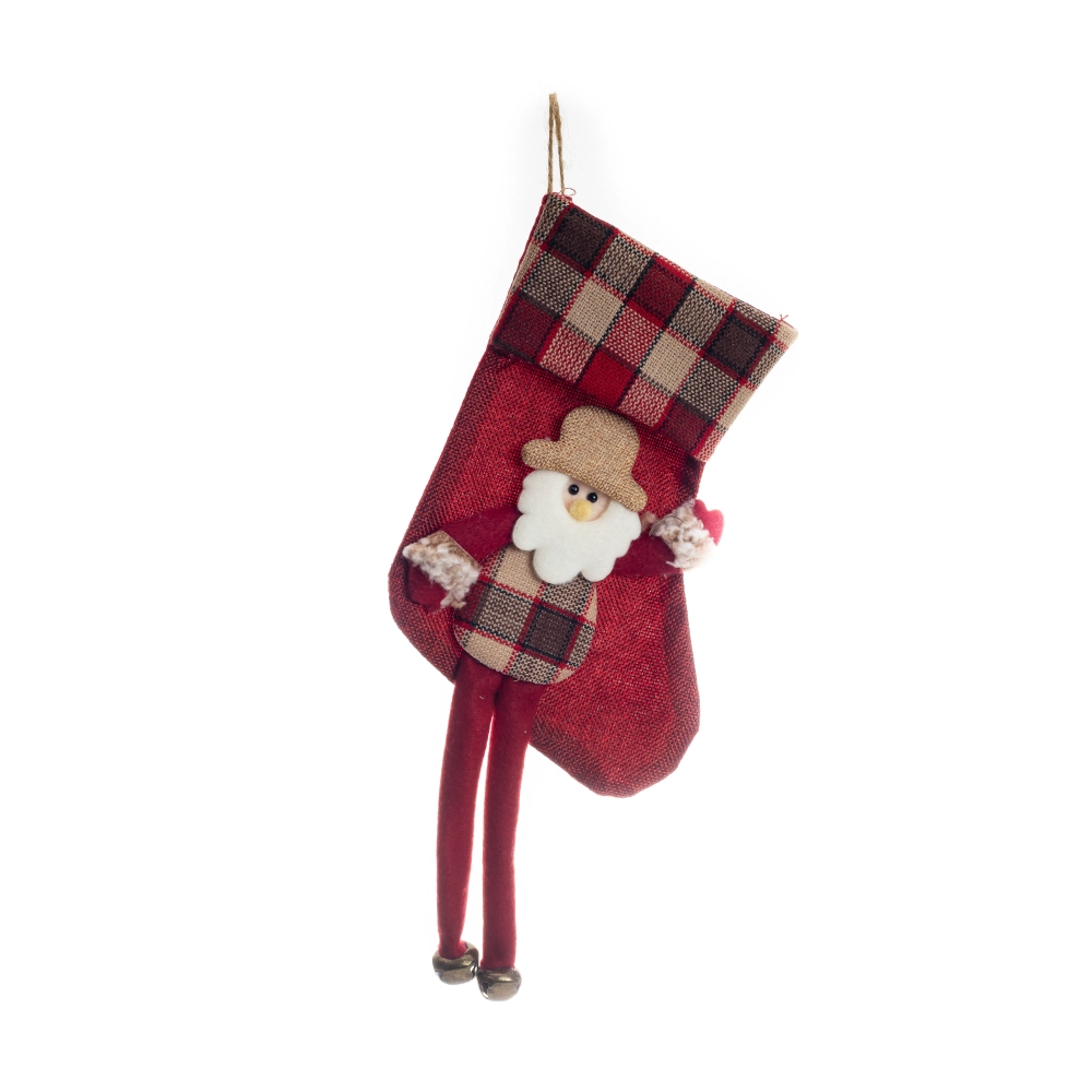 Enfeite Natal Bota Papai Noel Vm 23cmx1 16360 Bela Flor