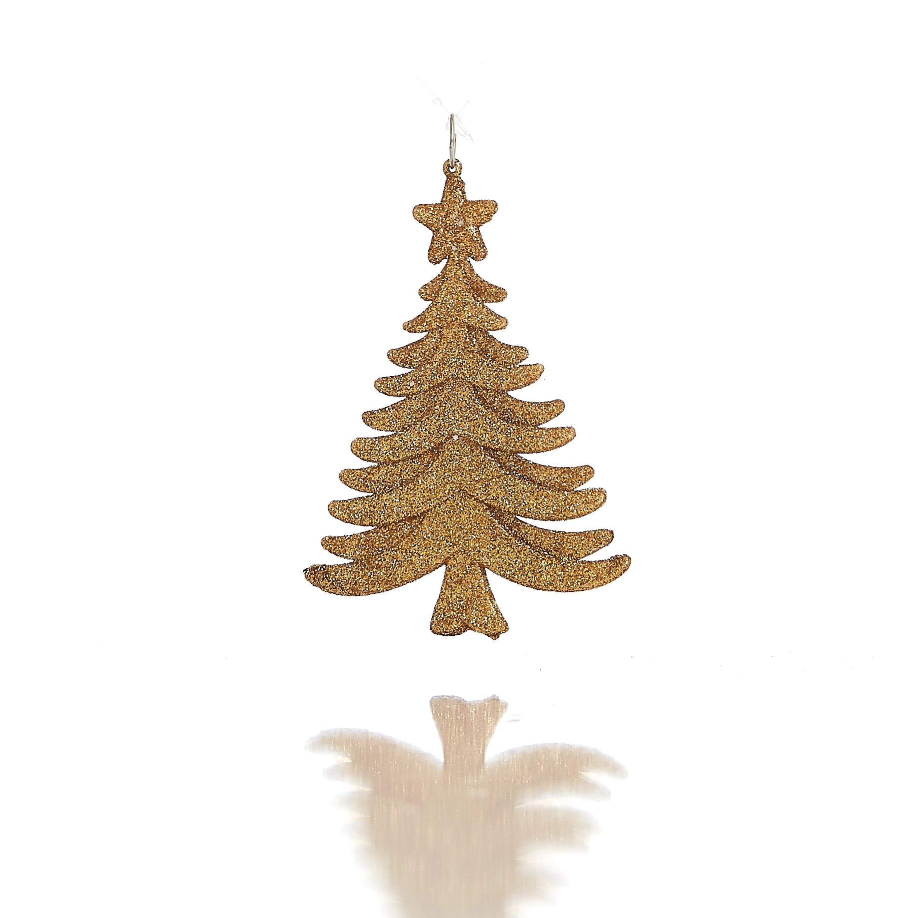 Enfeite Pendurar Arvore Pedra Dourado 10cm 13000dr Bela Flor