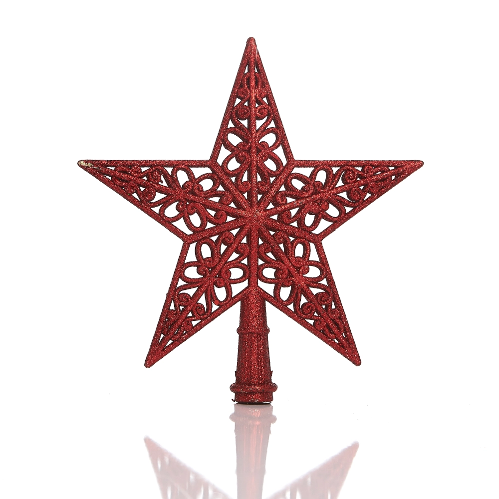 Ponteira Estrela Floral Vermelho 21cm 13055vm Bela Flor