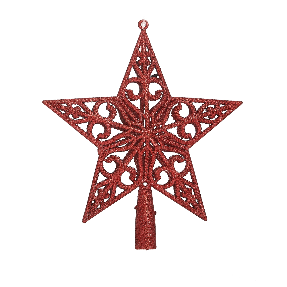 Ponteira Estrela Flor Lis Vermelho 22cm 13057vm Bela Flor