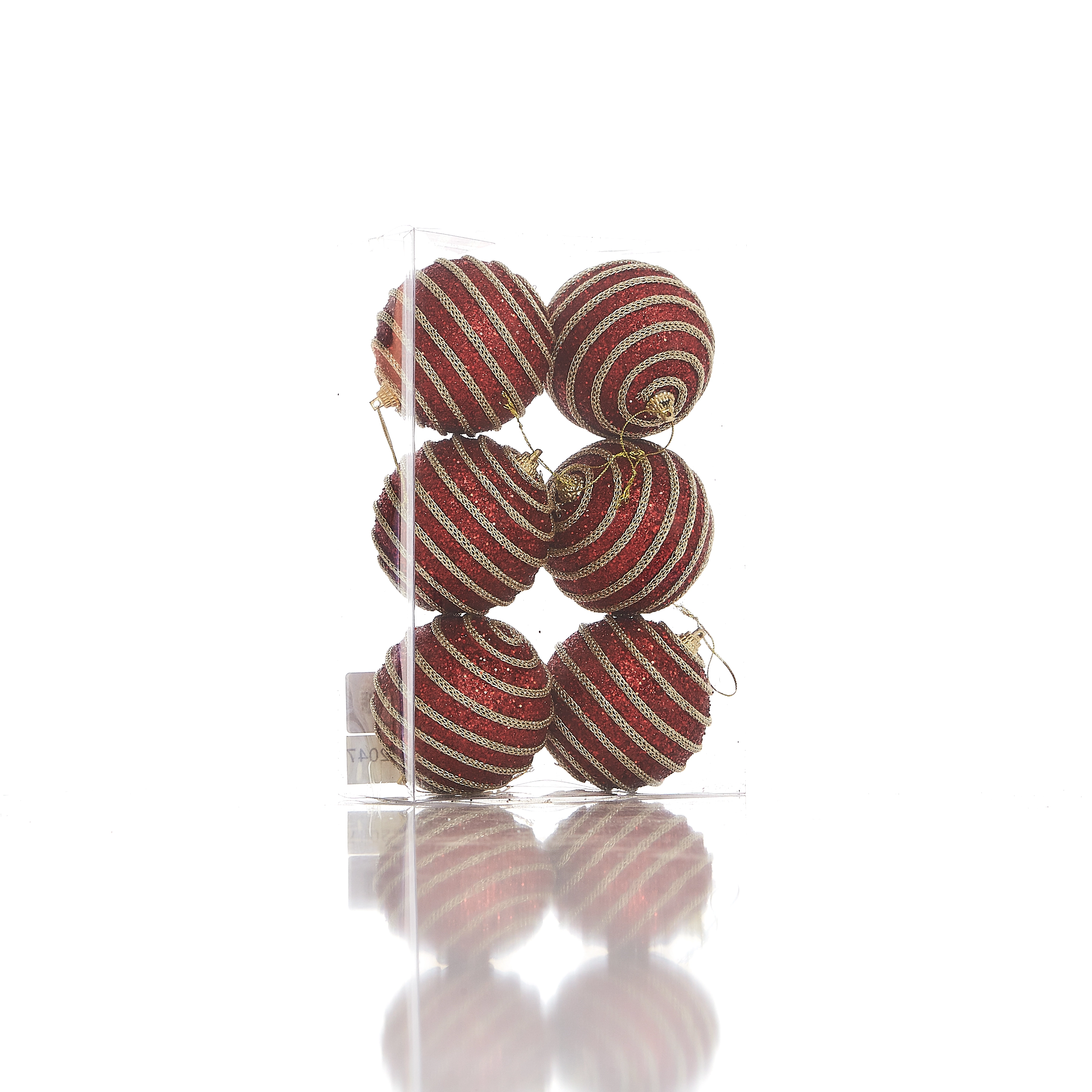 Bola Natal Pvc 8cm 6pcs 12047 Bela Flor