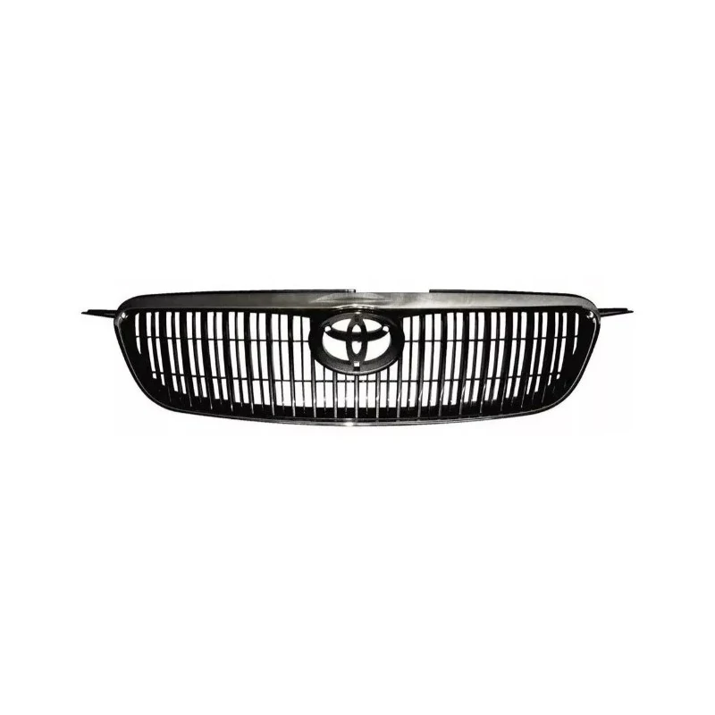 Grade do Radiador TOYOTA COROLLA/FIELDER Preta com Moldura Cromada - RETROVEX RX15002