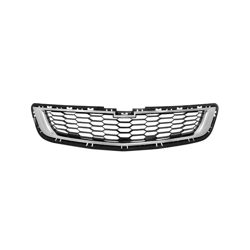 Grade Inferior do Radiador CHEVROLET - GM COBALT Preto com Furo Cromado - RETROVEX RX12068