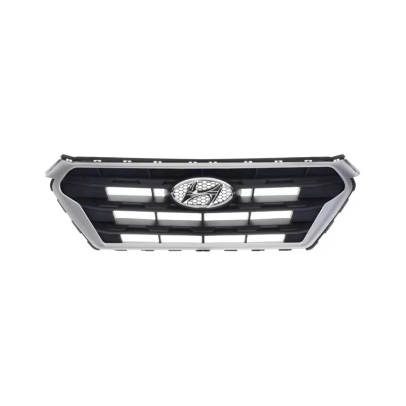 Grade do Radiador HYUNDAI CRETA Preto com Friso Cromada - RETROVEX 18019