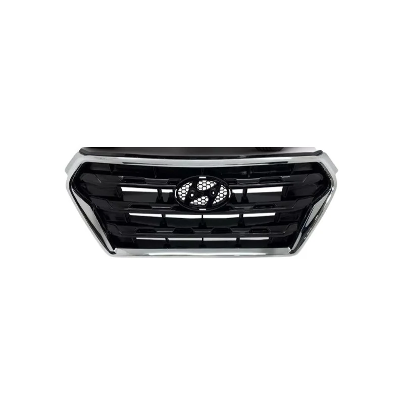 Grade do Radiador HYUNDAI CRETA Preto com Friso Cromada - RETROVEX 18036