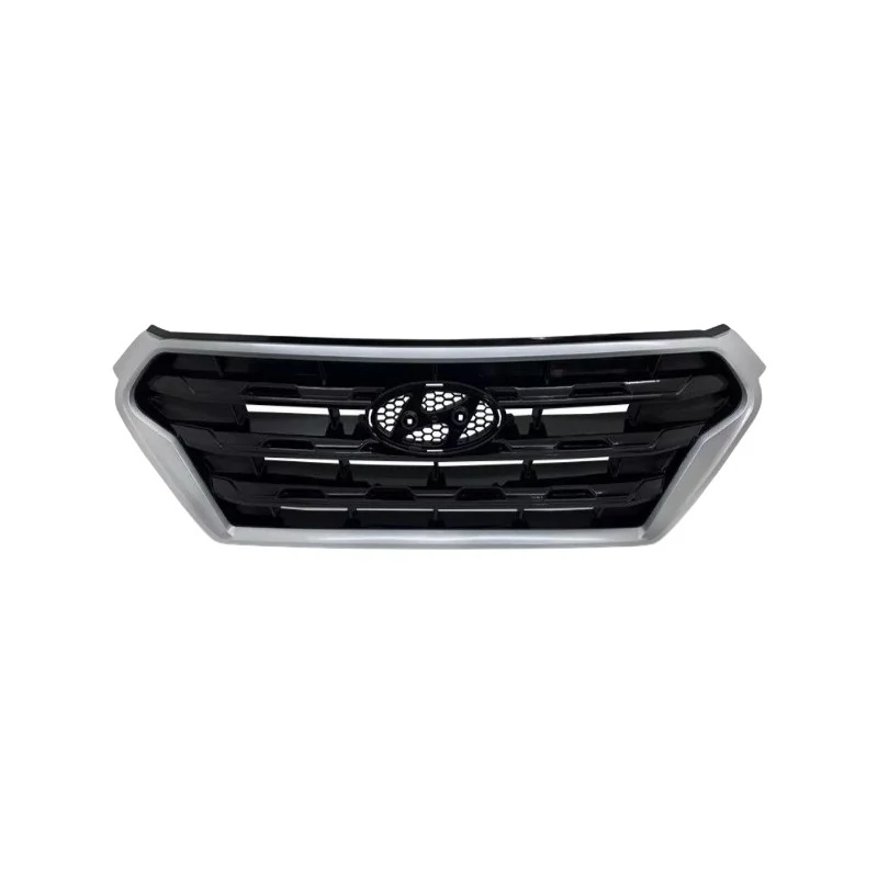 Grade do Radiador HYUNDAI CRETA Preto com Friso Prata - RETROVEX 18037