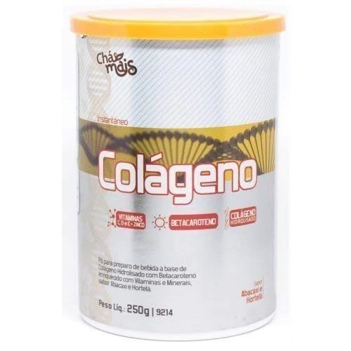 Colágeno Hidrolisado Instantâneo Com Betacaroteno E Hortelã