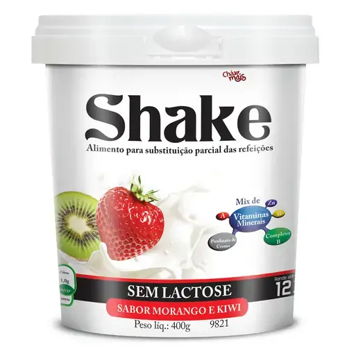 Shake Sem Lactose Sabor Morango E Kiwi
