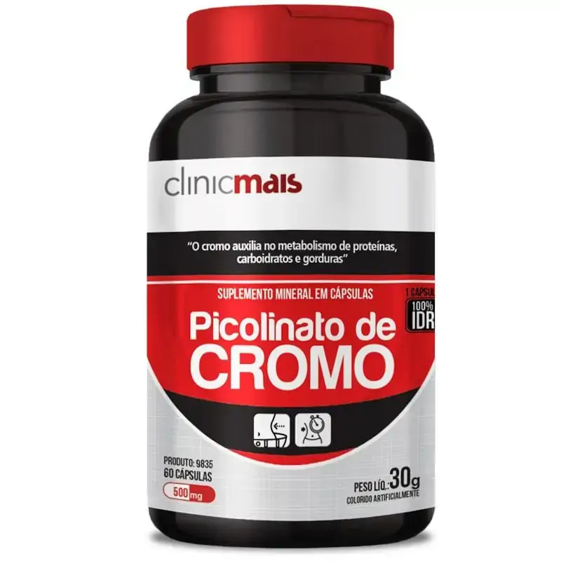 Picolinato De Cromo 60 Cápsulas 500mg Chamais