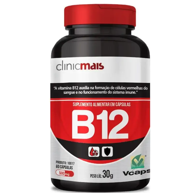 Vitamina B12 450Mg 60Caps Cha Mais