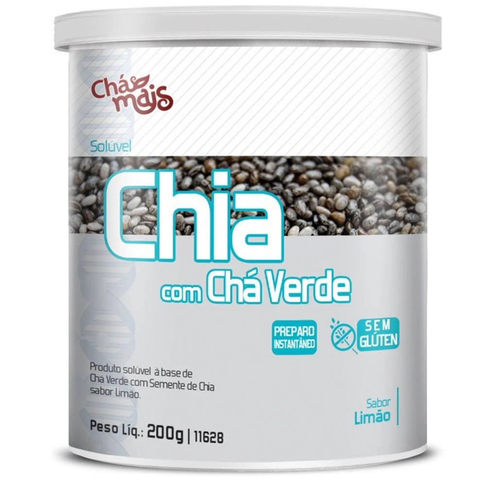 Chia Com Chá Verde Limão 200g Chá Mais