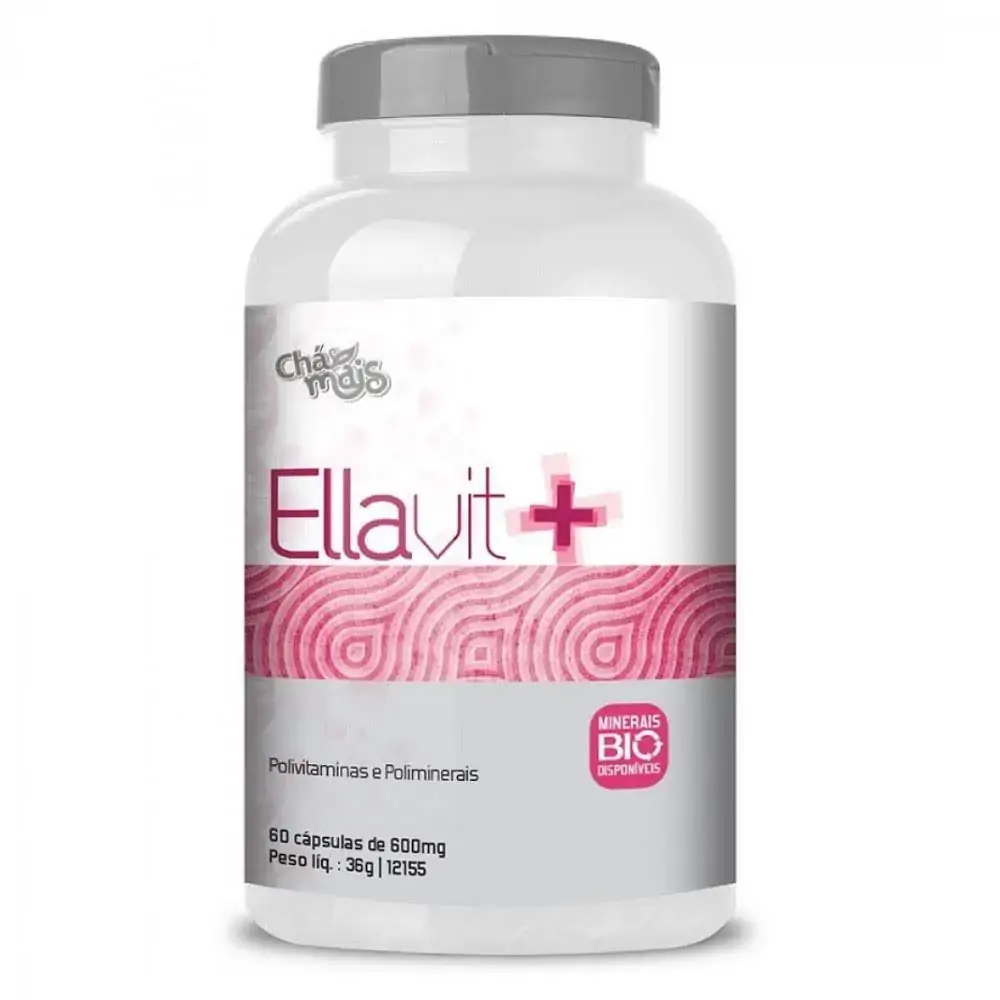 Ellavit 60 Cápsulas 600mg Chá Mais
