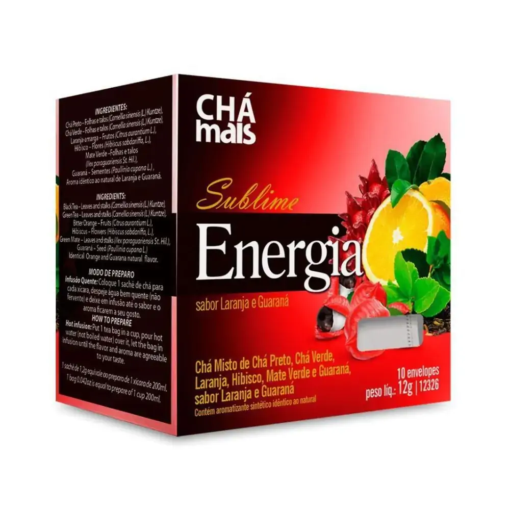 Cha Sublime Energia 10 Saches Chamais