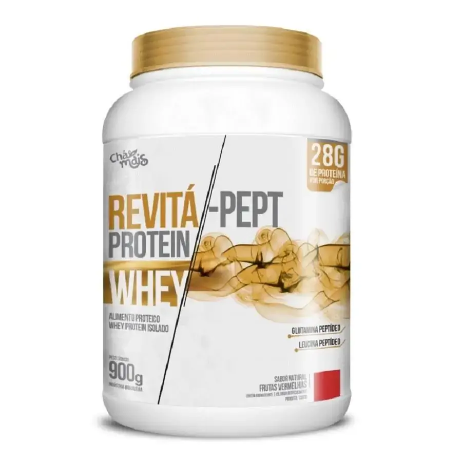 Whey Protein Peptideos Revitá Pept Frutas Vermelhas 900g Chamais