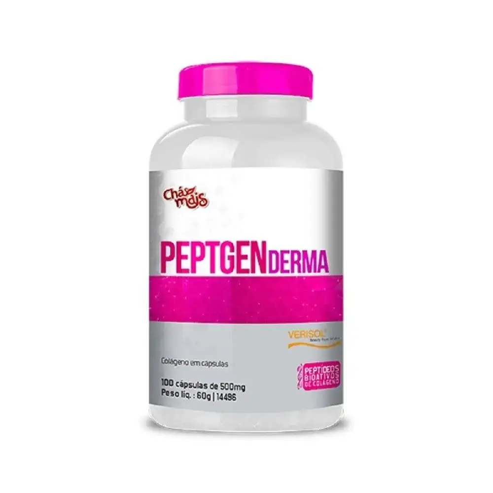 Colágeno Peptgen Derma 100 Cápsulas 500mg Chamais