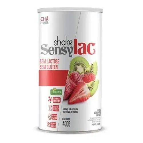 Sensylac Shake Morango E Kiwi 400g Chá Mais