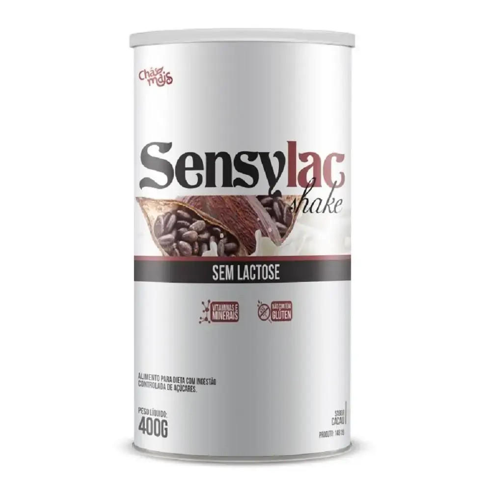 Sensylac Shake Cacau 400g Chá Mais