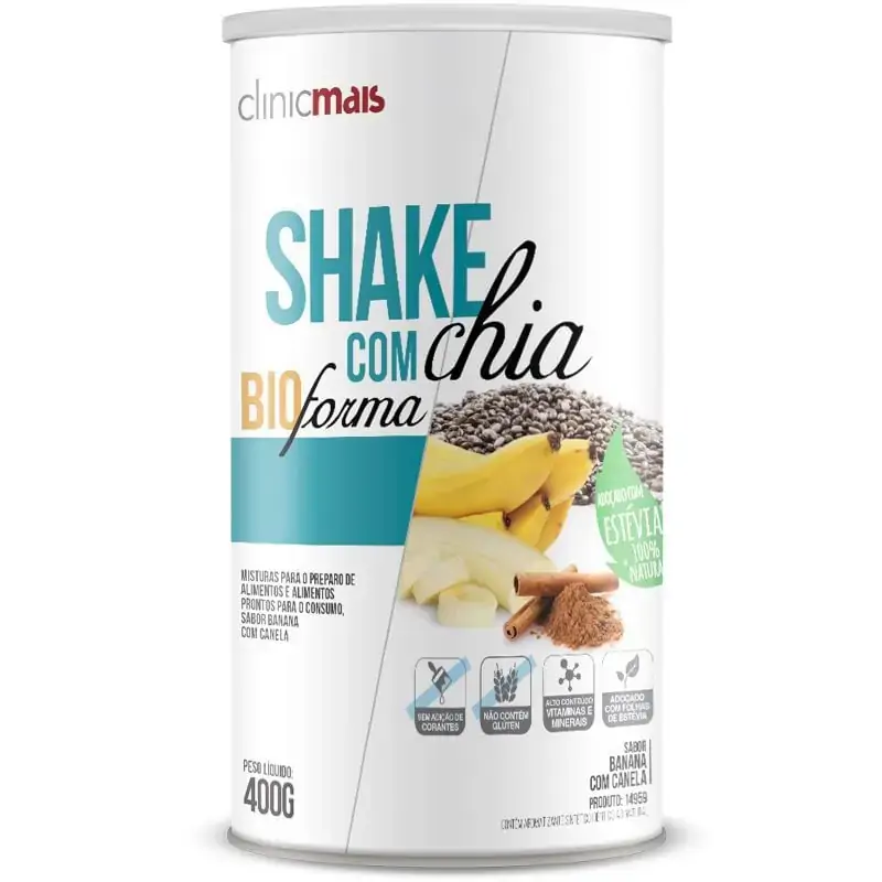 Shake Com Chia Chamais Banana Com Canela 400 Gr Chamais