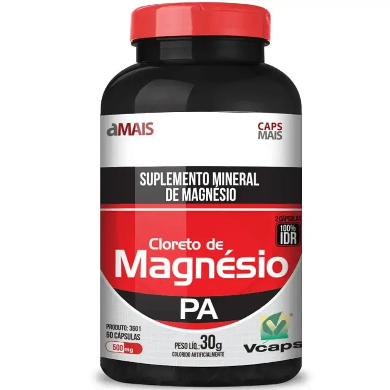 Cloreto De Magnesio 120caps 500mg